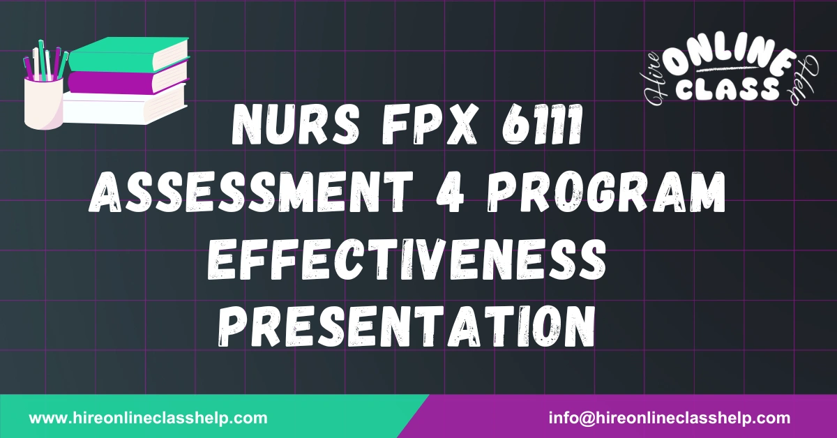 NURS FPX 6111 Assessment 4 Program Effectiveness Presentation