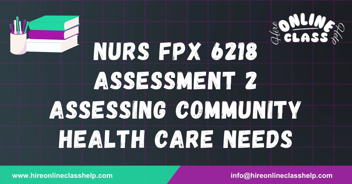 NURS FPX 6218 Assessment 2 Assessing Community Health Care Needs