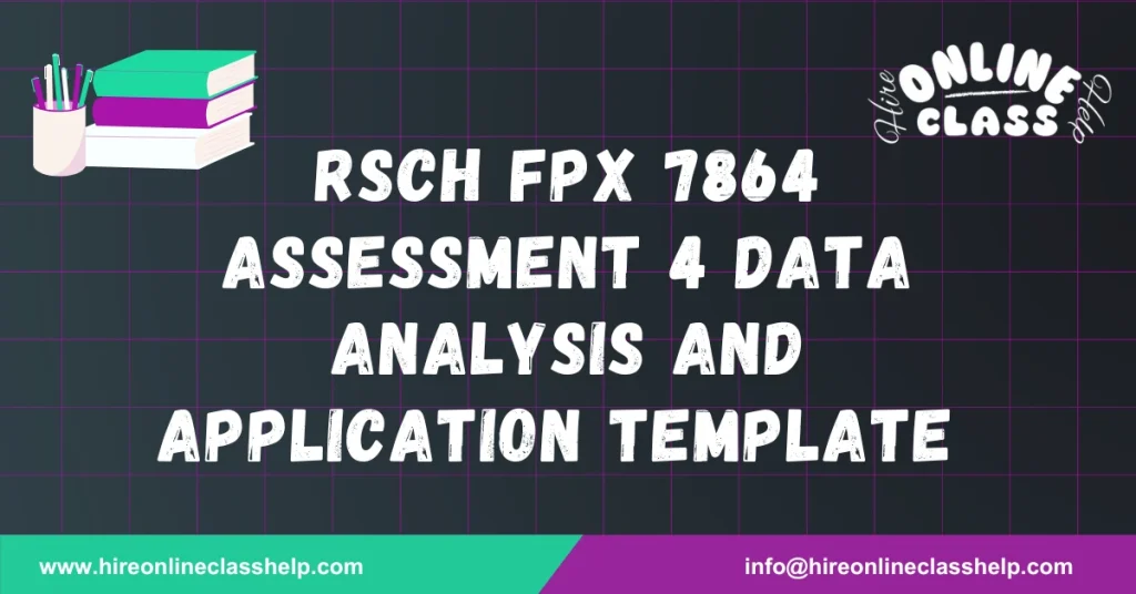 RSCH FPX 7864 Assessment 4 Data Analysis and Application Template