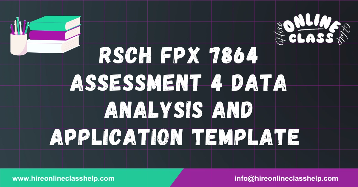 RSCH FPX 7864 Assessment 4 Data Analysis and Application Template