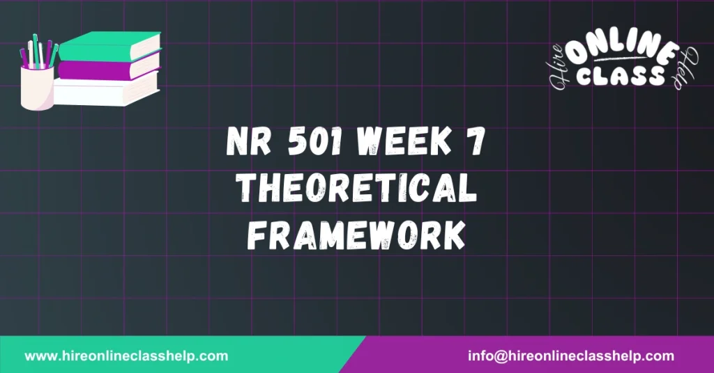 NR 501 Week 7 Theoretical Framework