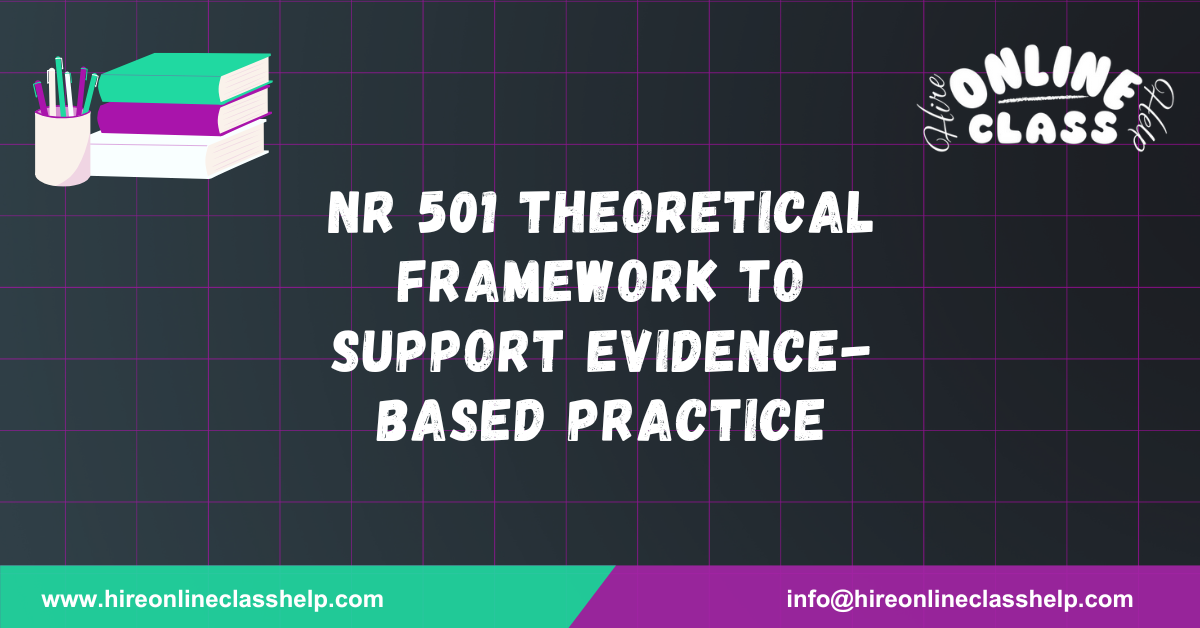 NR 501 Theoretical Framework to Support Evidence-based Practice