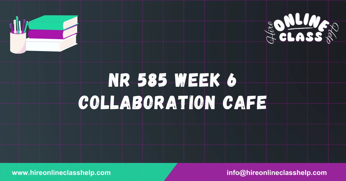 NR 585 Week 6 Collaboration Cafe