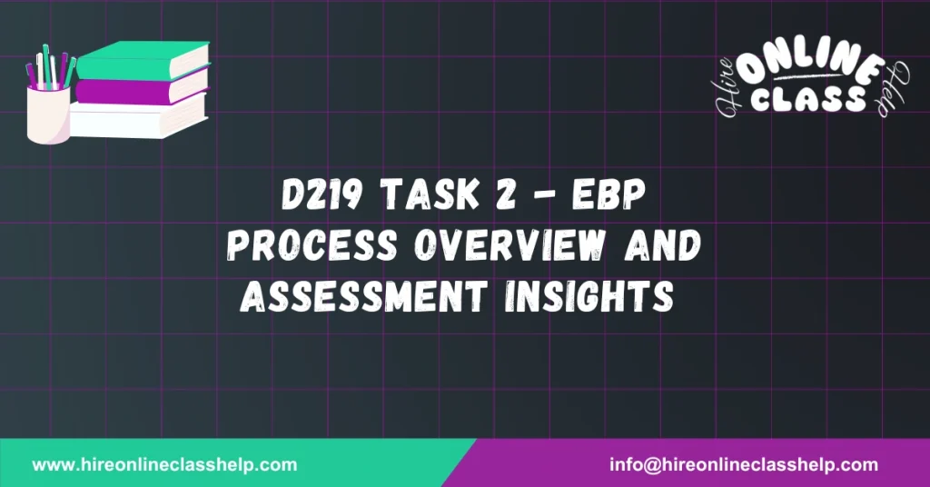 D219 Task 2 - EBP Process Overview and Assessment Insights