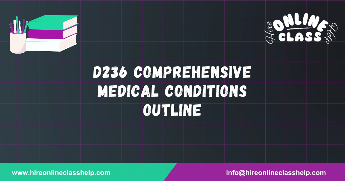 D236 Comprehensive Medical Conditions Outline
