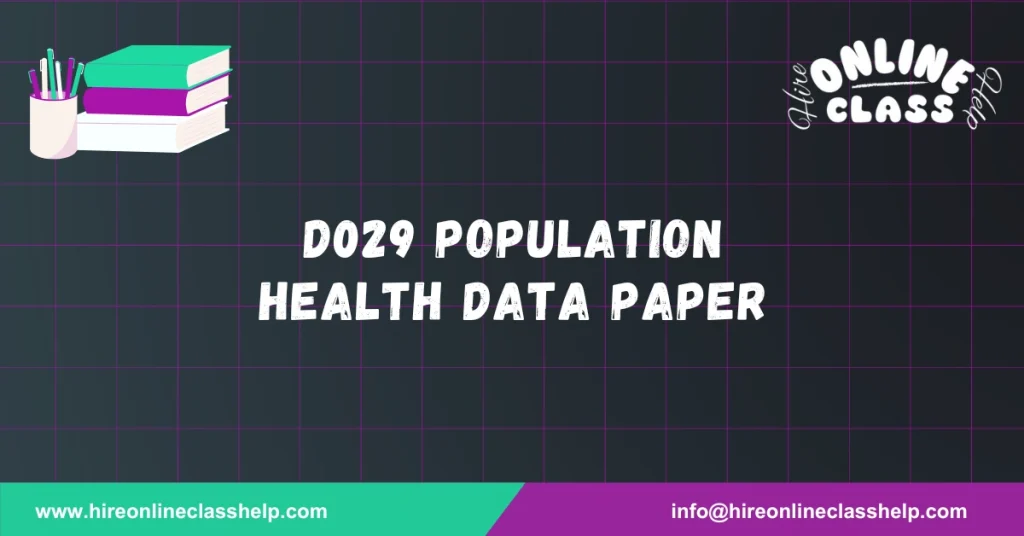 D029 Population Health Data Paper