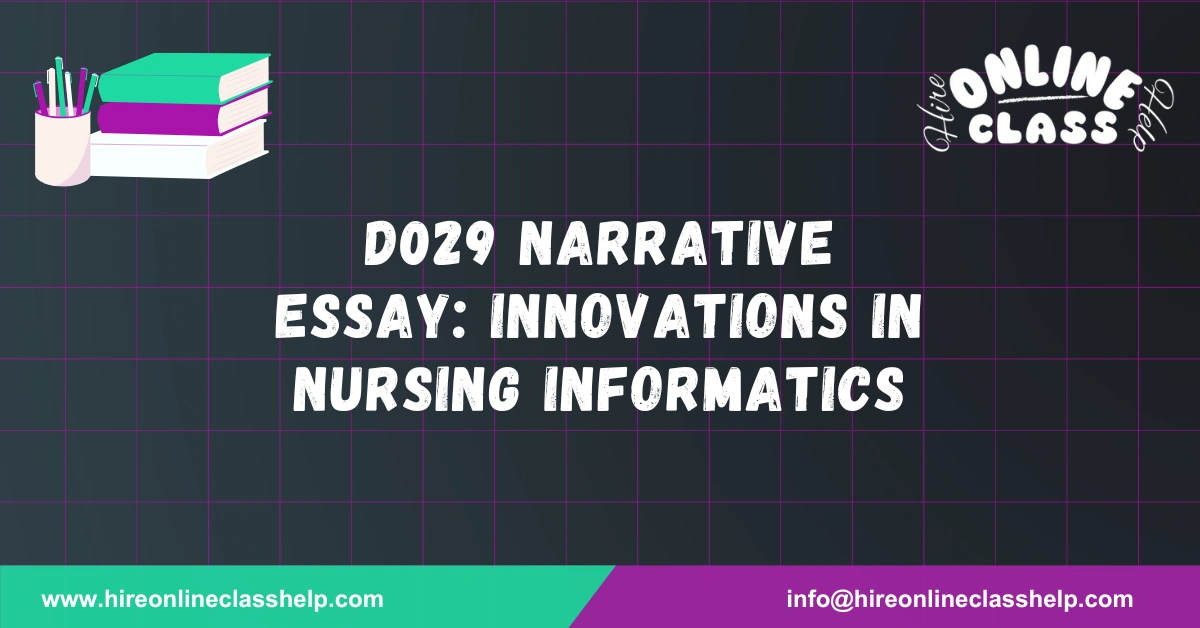 D029 Narrative Essay: Innovations in Nursing Informatics