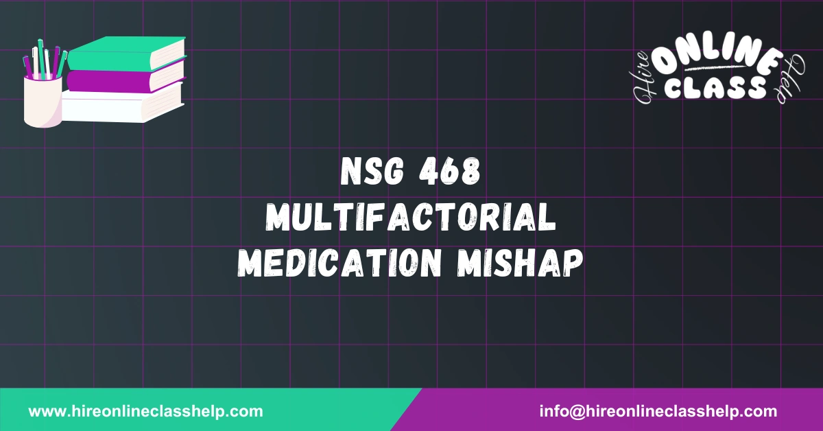 NSG 468 Multifactorial Medication Mishap