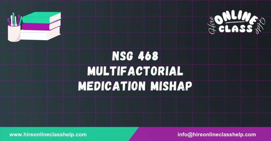 NSG 468 Multifactorial Medication Mishap