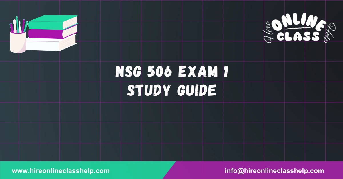 NSG 506 Exam 1 Study Guide