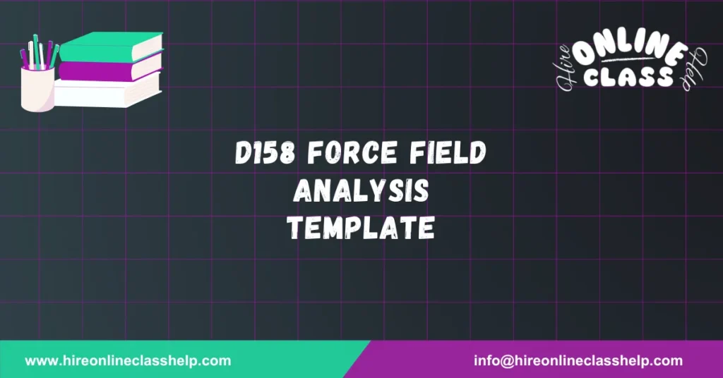 D158 Force Field Analysis Template