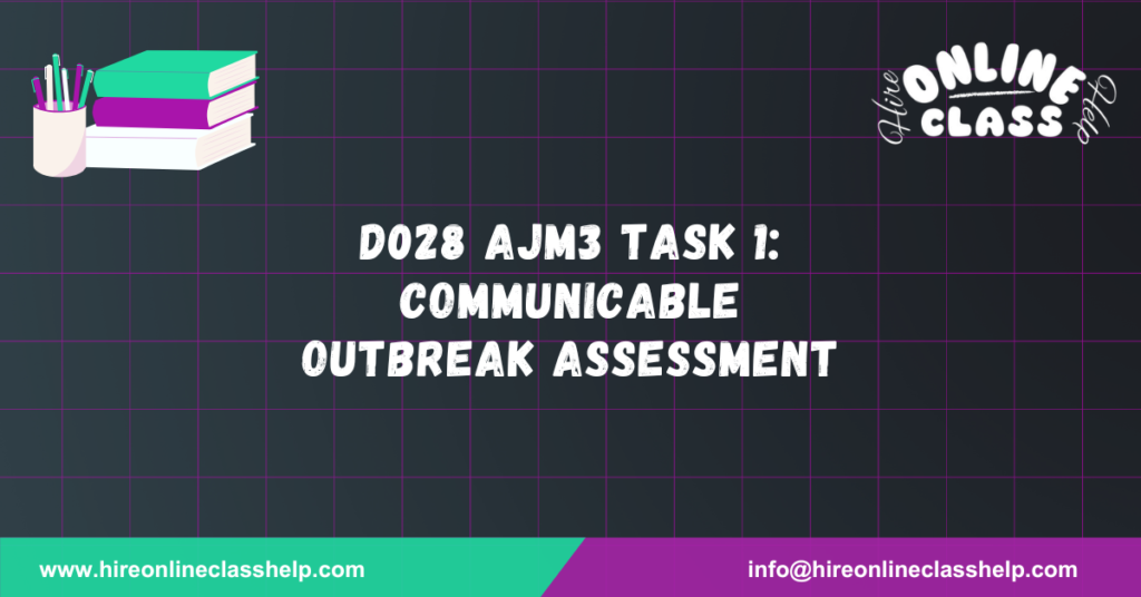 D028 Communicable Disease Outbreak Assessment Presentation