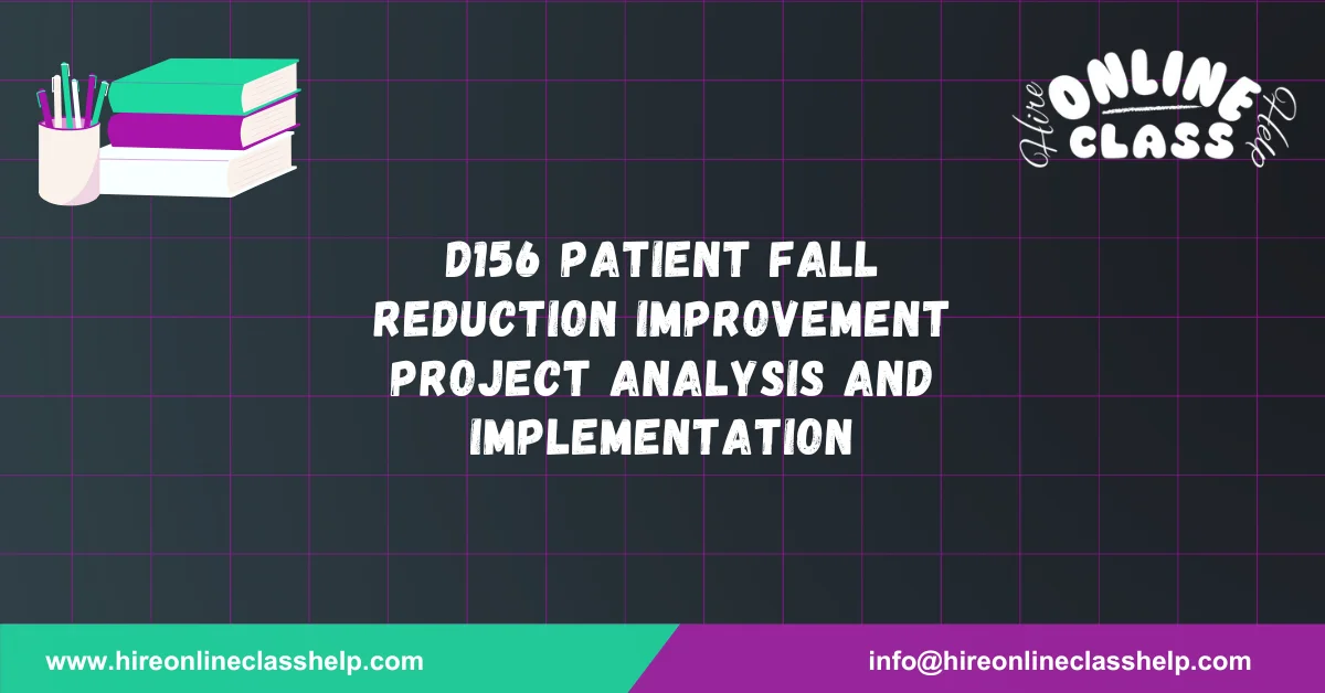D156 Patient Fall Reduction Improvement Project Analysis and Implementation